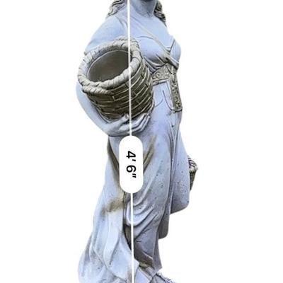 Cement Statue - Approximately 3-1/2 feet tall