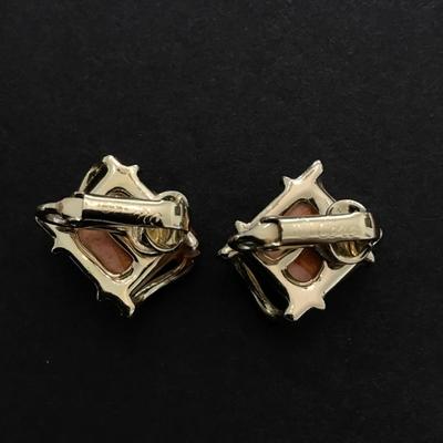 Beautiful, vintage, Coro clip on statement earrings