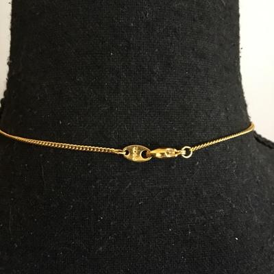 Vintage Avon gold tone, heart necklace