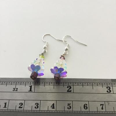 Christmas tree fashion earrings