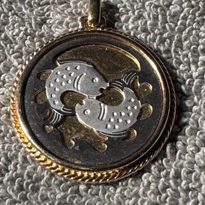 Pisces zodiac pendant