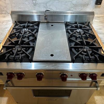 Wolf 36” Gas Range with Infrared Charbroiler
