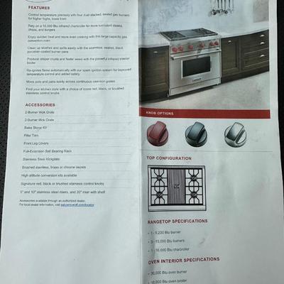 Wolf 36” Gas Range with Infrared Charbroiler