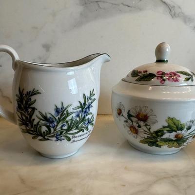 Royal Worcester “Worcester Herbs” Tea/Coffee Service Set