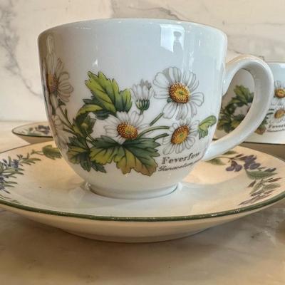 Royal Worcester “Worcester Herbs” Tea/Coffee Service Set