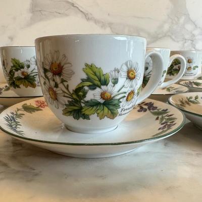 Royal Worcester “Worcester Herbs” Tea/Coffee Service Set