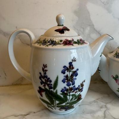 Royal Worcester “Worcester Herbs” Tea/Coffee Service Set
