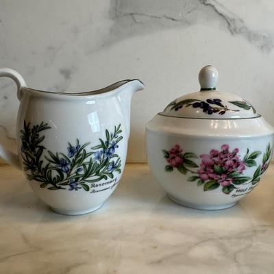 Royal Worcester “Worcester Herbs” Tea/Coffee Service Set