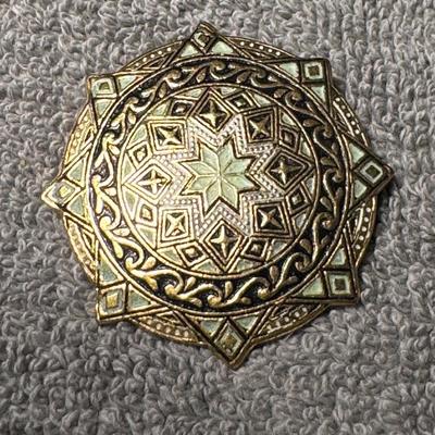 DAMASCENE brooch Toledo, Spain