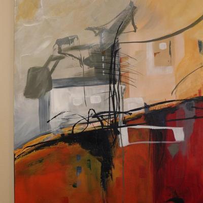Original Acrylic Painting Titled "Industrial Solitude #5" by Josee Duffhues