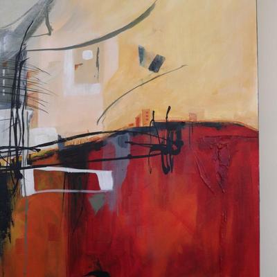 Original Acrylic Painting Titled "Industrial Solitude #5" by Josee Duffhues