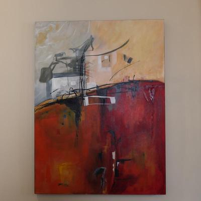 Original Acrylic Painting Titled "Industrial Solitude #5" by Josee Duffhues