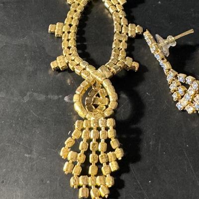 Georgian Era necklace and matching earrings set,