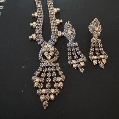 Georgian Era necklace and matching earrings set,
