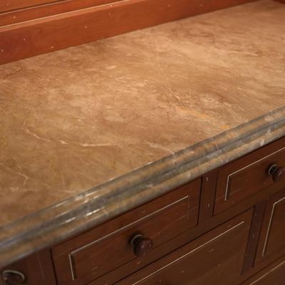 Custom Lagarde’s Marble-Top Cabinet – New Orleans Maker