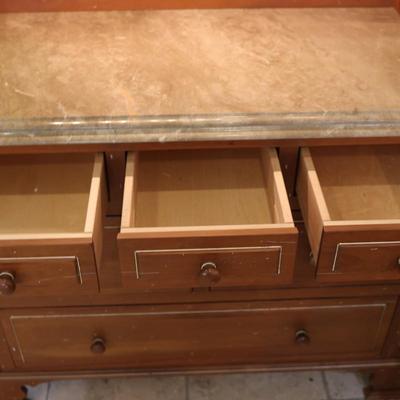 Custom Lagarde’s Marble-Top Cabinet – New Orleans Maker
