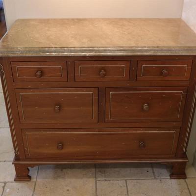 Custom Lagarde’s Marble-Top Cabinet – New Orleans Maker