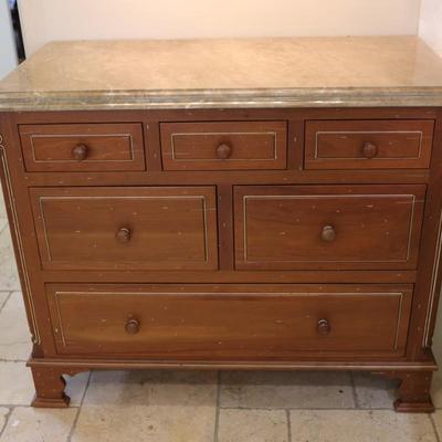 Custom Lagarde’s Marble-Top Cabinet – New Orleans Maker