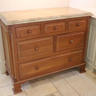 Custom Lagarde’s Marble-Top Cabinet – New Orleans Maker