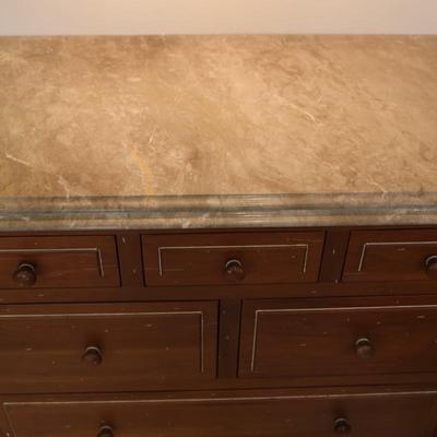 Custom Lagarde’s Marble-Top Cabinet – New Orleans Maker