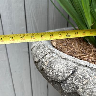 Large Concrete Garden Urn & Pedestal