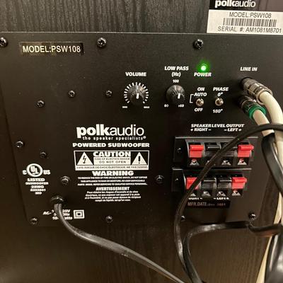 Polk Audio PSW108 10” Powered Subwoofer – 100W