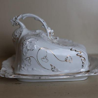 Vintage Cheese/Butter Covered Dish