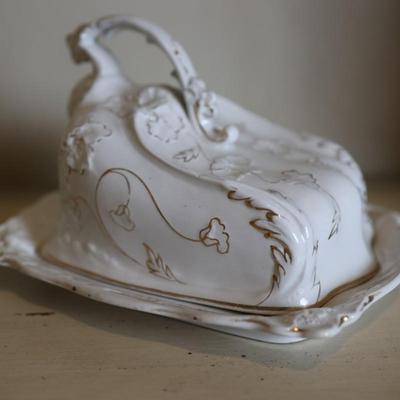 Vintage Cheese/Butter Covered Dish