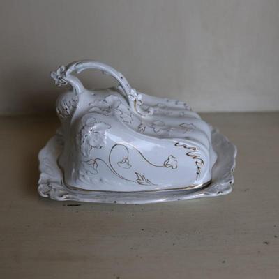 Vintage Cheese/Butter Covered Dish
