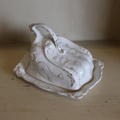 Vintage Cheese/Butter Covered Dish