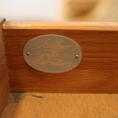 Vintage Baker Furniture Wood Side Table