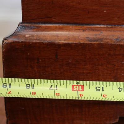 Vintage Upholstered Wooden Footstool