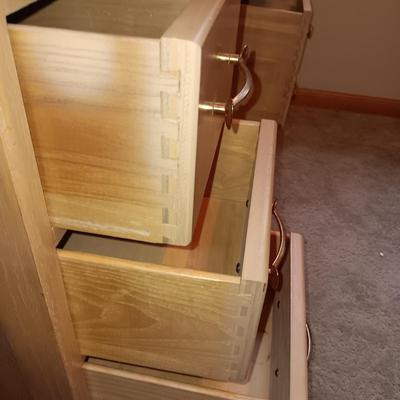 SOLID WOOD DESK WITH A FORMICA TOP