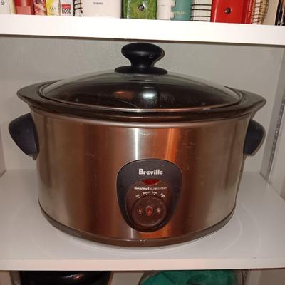 BREVILLE CROCK POT, AIR POPCORN POPPER AND MR COFFEE MAKER