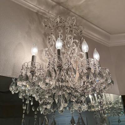 Restoration Hardware Baby & Child Crystal Wall Chandelier