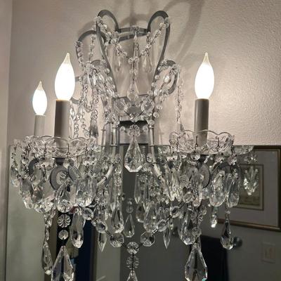 Restoration Hardware Baby & Child Crystal Wall Chandelier