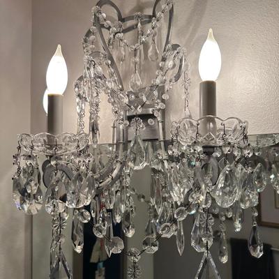 Restoration Hardware Baby & Child Crystal Wall Chandelier