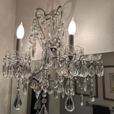 Restoration Hardware Baby & Child Crystal Wall Chandelier