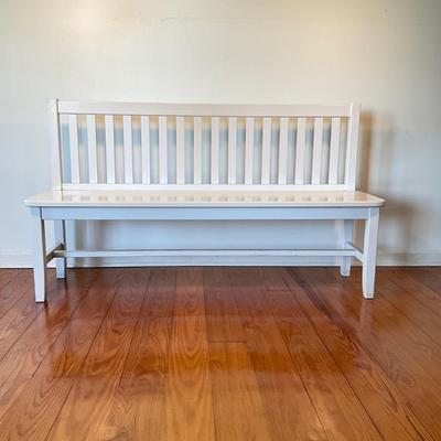 Sale Photo Thumbnail #118: Measures 59"L x 15"D x 33.5"H, seat height 17" x seat depth 14"