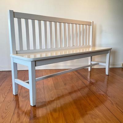 Sale Photo Thumbnail #119: Measures 59"L x 15"D x 33.5"H, seat height 17" x seat depth 14"