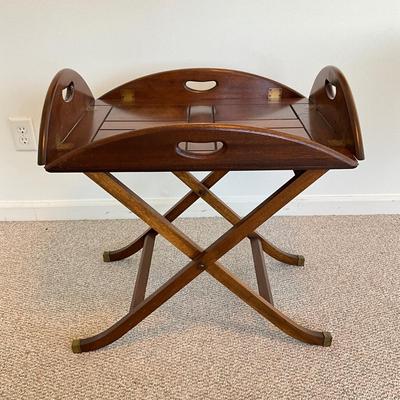 Sale Photo Thumbnail #133: Top has brass hardware.
Measures 34.5"L x 25.25"W x 21.25"H
