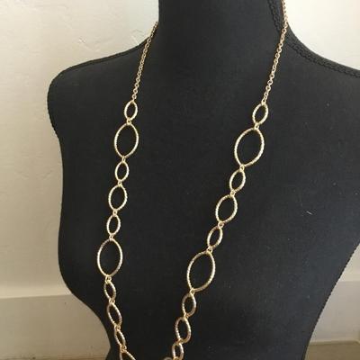 Very beautiful marked , gold, toned statement, necklace
