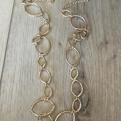 Very beautiful marked , gold, toned statement, necklace