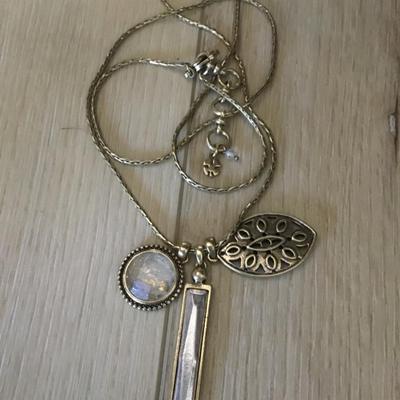 Antique bronze, toned, lucky brand necklace