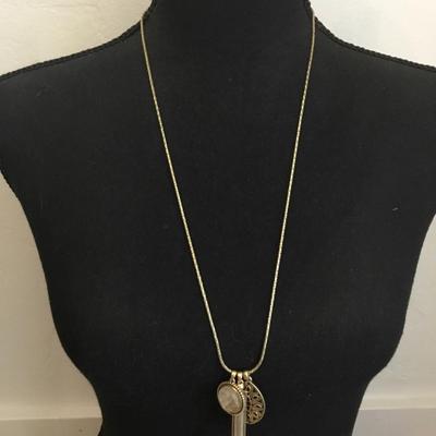 Antique bronze, toned, lucky brand necklace