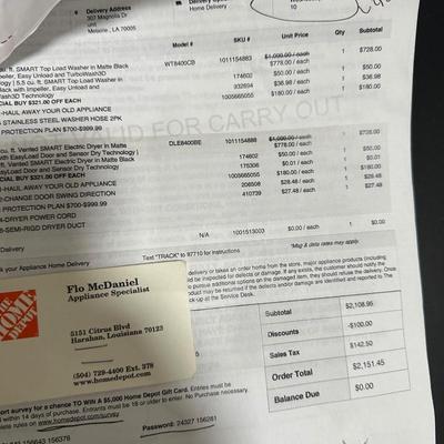 LG Smart Washer & Dryer Set - 1 Year Old