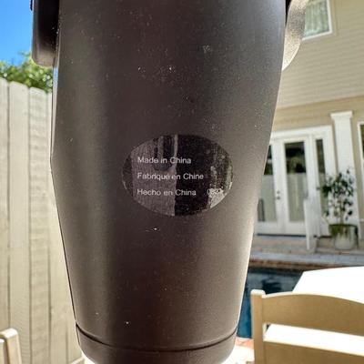 Outdoor Umbrella with Crank & Weighted Base