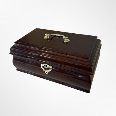 Bombay Company Wood Jewelry Box with Velvet Interior