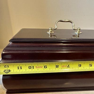 Bombay Company Wood Jewelry Box with Velvet Interior