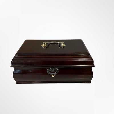 Bombay Company Wood Jewelry Box with Velvet Interior